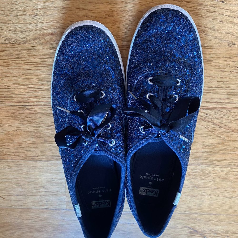 Women's Keds x kate spade Navy Glitter